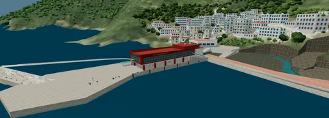 홍도 3D 모델링