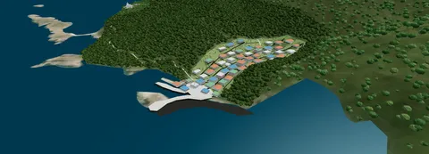 홍도 3D 모델링