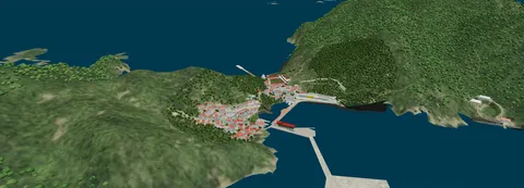 홍도 3D 모델링