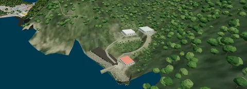 홍도 3D 모델링