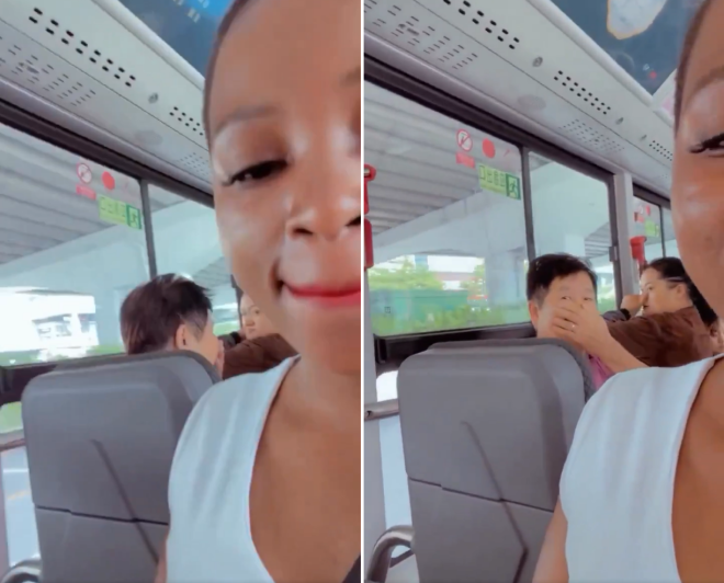 버스서 코 막은 중국인들, 흑인 여성 때문?…인종 차별 논란..jpg