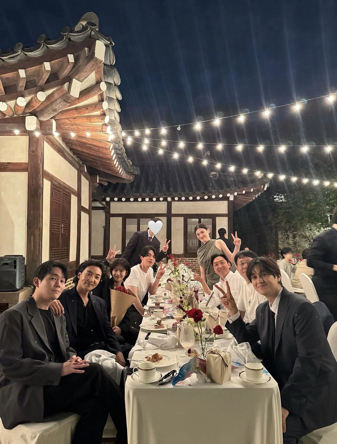 김용지 결혼식에 모인 드라마 구미호뎐 배우들