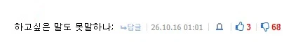 커뮤니티 댓글에서 자주 보이는 유형