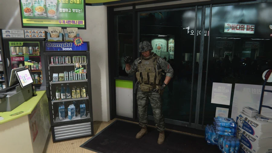 콜옵 신작 첫 미션 편의점 내부 스크린샷 2.jpg