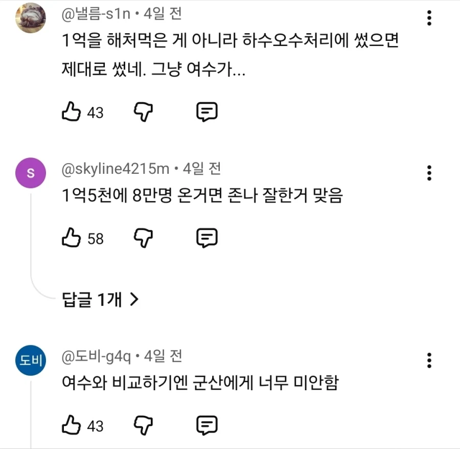 군산 짬뽕 축제 논란