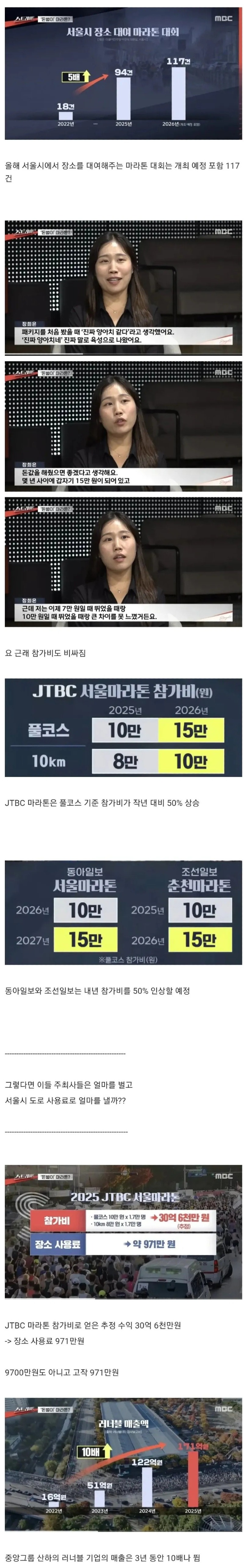 10월 11월에만 마라톤 67번 개최하는 서울시