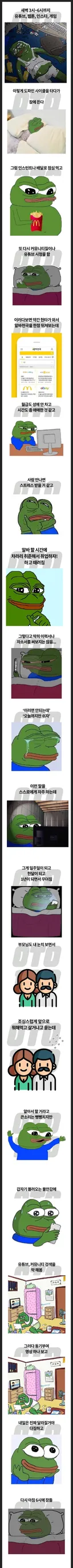 일부 청년 백수들이 무너지는 과정