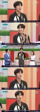 아침 마당에서 자수 하는 이광수 아조씨