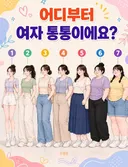 남녀 확연히 갈린다는 여자 통통의 기준