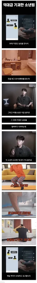 원조교제후 협박한 10대 청소년