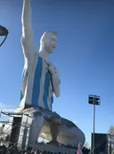 축구) 따끈따끈 리오넬 메시 거대 석상 신작