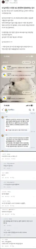 블라) 내 남자친구 사진만 보고 본인한테 양보하라는 상사