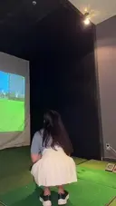 약후 )) 팬티스타킹 내리고 스크린 골프...