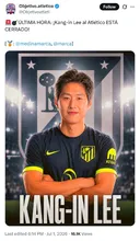 [메디나] 아틀레티코 마드리드, 이강인 영입 확정