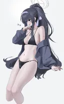 [블루아카] 검은색 비키니 우이이잇