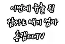 유출된 애기 엄마 홈캠 cctv