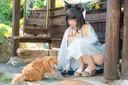 [블루아카] 수키쿄🐱 코스프레하고 고양이🐱와 놀아주는 코스어