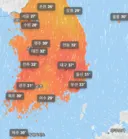 실시간 전국 기온,습도