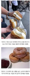 미국과 영국의 음식에 대한 개념