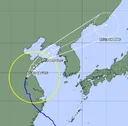 태풍 '바비' 죽지 않고 한반도로 북상 중