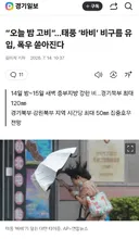 태풍 오늘밤이 고비..