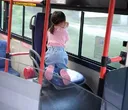 아빠 버스 처음 타보는 막내~