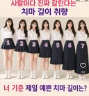 사람마다 갈리는 치마길이 취향