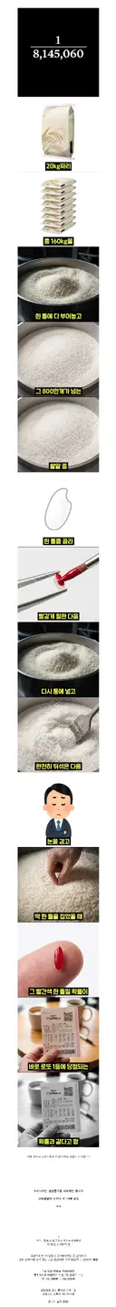로또 1등 당첨 확률을 직관적으로 설명하기