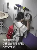 주인 없는 틈에 포착된 애견샵 CCTV