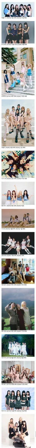 조용히 해체된 걸그룹