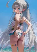 스텔라소라) 꽉끼는 비키니를 입은
