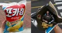시발 서코에서 과자 받았는데 이물질나옴