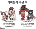 토끼조선) 어린나이에 저승에 가게되면 (한국&일본)