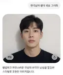 AI가 그린 한국 남자 외모 평균