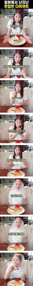 일본에서 유행이라는 한입 다이어트.jpg