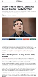 영국 총리 맨체스터 시장 시절 eu 재가입 희망