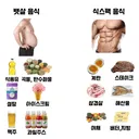 뱃살 나오는 음식 vs 식스팩 나오는 음식