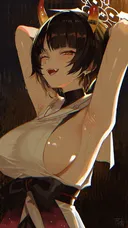 [블루아카] 겨드랑이 보여주는 니야