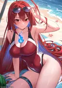 버튜버)수영복을 입은 리즈