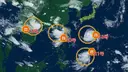 태풍 4개 동시 발생