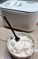 달밤에 아이스크림 만들어먹기.