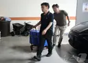 제주경찰청 오늘 압수수색 박스 사진