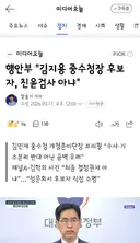 행안부 '김지용 중수청장 후보자, 친윤검사 아냐'