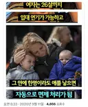 출산으로 인한 병역 면제 혜택 좋네요.