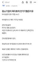 중소기업이 육아휴직 반기기힘든이유