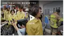추미애 오자 등 돌린 소방관'빨대' 발언에 모욕적